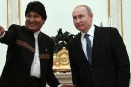 “La hegemonía armamentista e imperialista pone en riesgo la paz mundial”, dijo Evo Morales en su cuenta de Twitter.
