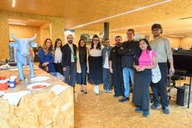 Artistas mexicanos multidisciplinarios se unieron a Lala en esta edición de CowParade 2025, para compartir su visión sobre “El arte que nutre”. FOTOS: CORTESÍA