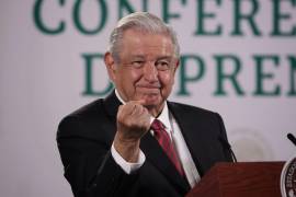 CIUDAD DE MÉXICO.- Andrés Manuel López Obrador, presidente de México durante la conferencia matutina en Palacio Nacional