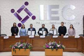 Autoridades electorales y judiciales firmaron convenio para revisar antecedentes de aspirantes en Coahuila.