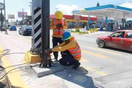 El pasado 22 de septiembre dio inicio la colocación de postes para semáforos inteligentes en el bulevar Venustiano Carranza.