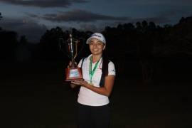 Paloma Ibarra Ambia, golfista saltillense de proyección internacional, conquistó la Copa Juan Sebastián Muñoz 2025 en Bogotá, Colombia.