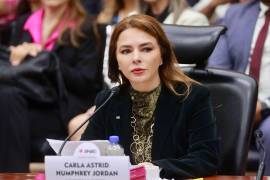 La consejera Carla Humphrey estuvo este miércoles en Saltillo y señaló que desconoce las denuncias formales por presunto acoso laboral en el instituto local y no puede adelantar posturas.