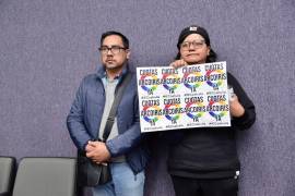 Representantes de San Aelredo y Lxs Otrxs Morrxs encabezan la manifestación exigiendo acciones afirmativas para la comunidad LGBTIQA+ en el proceso electoral.