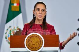 CIUDAD DE MÉXICO, 13OCTUBRE2026.- Claudia Sheinbaum Pardo, presidenta de México, encabezó la conferencia Mañanera del Pueblo, desde Palacio Nacional, en la que se presentó el informe mensual de seguridad. FOTO: GALO CAÑAS/CUARTOSCURO.COM