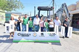 El alcalde alcalde Carlos Villarreal puso en marcha las obras en la colonia Héroes del 47.