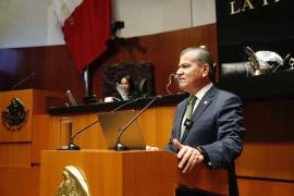 El senador Miguel Ángel Riquelme presentó una iniciativa para crear un subsidio federal permanente que fortalezca a las policías municipales.