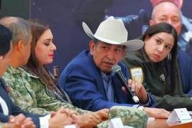 Abel Ayala Flores, presidente de la UGRC, durante la sesión del Consejo Estatal de Seguridad.