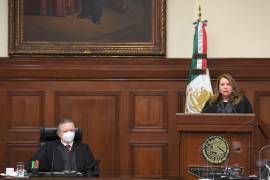 Ministro presidente de la Suprema Corte de Justicia de la Nación, Arturo Zaldívar y la ministra Loretta Ortiz Ahlf.