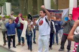 Daniel Alejandro Rodríguez Borjas exigió al dirigente nacional del PAN que se retirara de la protesta de trabajadores del IMSS.