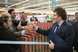 El presidente Javier Milei encabezó la inauguración del Centro Comercial Coto, Mar del Plata. FOTO: ESPECIAL.