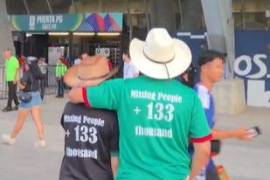 Pablo y Mary aprovecharon el ambiente mundialista en Monterrey para enviar un mensaje de apoyo a las madres buscadoras y visibilizar la crisis de desapariciones en México.