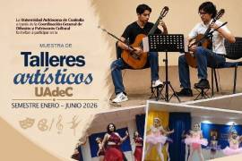 La UAdeC presentará muestras artísticas gratuitas como parte del cierre de talleres culturales del semestre.