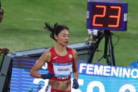 Laura Galván hizo un tiempo de 33:15.85 minutos, con los que se llevó la medalla de plata en Santiago 2023.