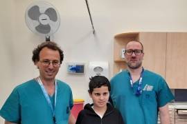 Médicos del Centro Médico Hadassah operaron con gran éxito al pequeño Suleiman Hassan.