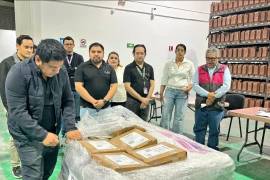 Personal electoral recibió y trasladó las boletas que serán utilizadas durante la jornada del próximo 7 de junio en Coahuila.