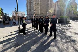 Elementos de la Comisaría de Seguridad y Protección Ciudadana mantienen presencia preventiva en museos, plazas y parques de Saltillo durante el periodo vacacional de Semana Santa.