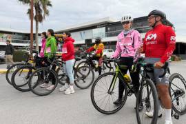 Más de 150 ciclistas participaron en la rodada Pedalea Rosa por Ellas para promover la prevención del cáncer de mama en Saltillo.
