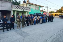 Corporaciones de los tres órdenes de gobierno participaron en el operativo realizado en distintos puntos de Monclova.