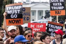 La Federación Estadounidense del Trabajo y Congreso de Organizaciones Industriales convocó más de mil protestas por todo el país. FOTO: