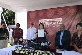 Margarita González Saravia ofreció proteger, respetar y conservar el medio ambiente; un gobierno honesto y austero, según, entre otras promesas que mencionó