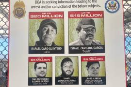 La DEA ofrece esta recompensa por ayudar en la captura de Caro Quintero, ‘El Mayo’ Zambada y Los Chapitos