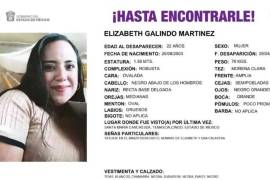 Las autoridades publican un cartel de persona desaparecida de Elizabeth Martinez, de 22 años.