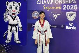 Ana Sofía Durán Quiroz conquistó la medalla de plata en el Kids World Open Taekwondo Championships 2026.