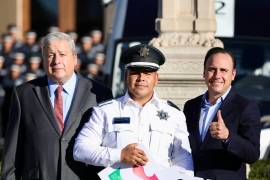 El alcalde José María Fraustro Siller agradece la labor conjunta con el gobernador Manolo Jiménez Salinas, instituciones de seguridad y la sociedad civil, destacando los logros en materia de seguridad.