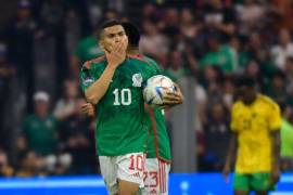 Orbelín Pineda abrió el marcador para México, en el minuto 17.