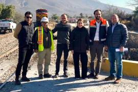 Autoridades recorrieron las vías, que actualmente están preparadas para carga.