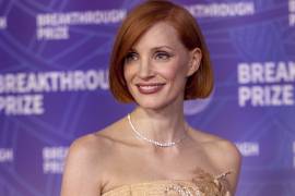 Jessica Chastain llega durante la carpeta roja del doceavo Breakthrough Prize.