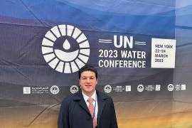 El gobernador de Nuevo León, Samuel García, viajó a Nueva York para participar a la Conferencia de Agua, organizada por la ONU