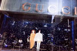 La tienda de Gucci en la Quinta Avenida de Manhattan, el 2 de diciembre de 2022. (John Taggart/The New York Times)