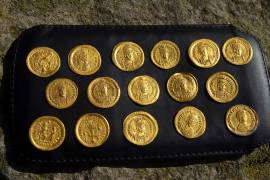 Descubren un tesoro de monedas bizantinas del siglo V en Bulgaria