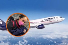 Una mujer dio a luz en pleno vuelo de Aeromexico.
