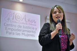 Natalia Fernández destacó que Coahuila es el estado donde más centros de justicia existen.