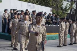 Jóvenes en entrenamiento durante el Servicio Militar Nacional. La participación ha caído significativamente en los últimos años.