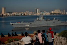Funcionarios cubanos anunciaron el 6 de junio de 2024 que cuatro buques de guerra rusos, incluida la fragata Almirante Gorshkov (en la imagen), llegarán a La Habana a partir del 12 de junio.