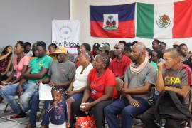 Migración. Organizaciones brindan asistencia a haitianos en Tapachula.