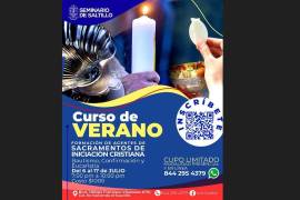 El Seminario de Saltillo abrió la convocatoria para su Curso de Verano dirigido a agentes de los sacramentos de iniciación cristiana.