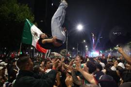 Los festejos por el triunfo de la Selección Mexicana se prolongaron hasta la madrugada del viernes.