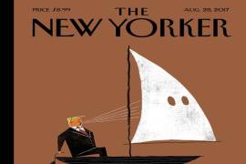 La próxima portada de New Yorker, representa a Trump que sopla un velero 'Ku Klux Klan'
