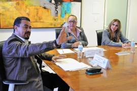 Funcionarios del CJM durante la presentación del informe trimestral a regidores municipales.