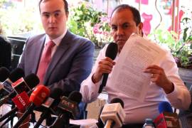 Conferencia de prensa del exgobernador de Morelos y actual diputado plurinominal federal de Morena, Cuauhtémoc Blanco Bravo. El político rechazo las acusaciones de abuso sexual en grado de tentativa que denuncio Nidia Fabiola.