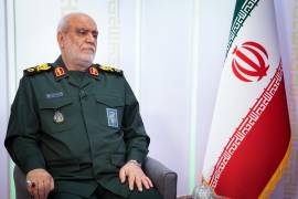 El jefe de inteligencia de la Guardia Revolucionaria paramilitar de Irán, el general de división Majid Khademi, asiste a una entrevista en Teherán, Irán.