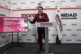 El dirigente nacional de Morena, Mario Delgado informó que los resultados de las encuestas para elegir las precandidaturas a Diputado Federal en 8 estados.