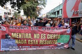 La asamblea estatal del magisterio oaxaqueño informó que entre sus peticiones se encuentra exigir una reforma a la Ley del ISSSTE de 2007. FOTO: Cuartoscuro