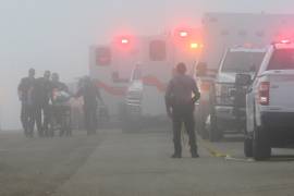 Una pequeña aeronave de la Secretaría de Marina (Semar) de México que transportaba a un paciente menor de edad con quemaduras y a otras siete personas.