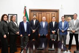 La nueva dirigencia se reunió con el secretario de Gobierno, Óscar Pimentel, para fortalecer la coordinación institucional y la modernización notarial.